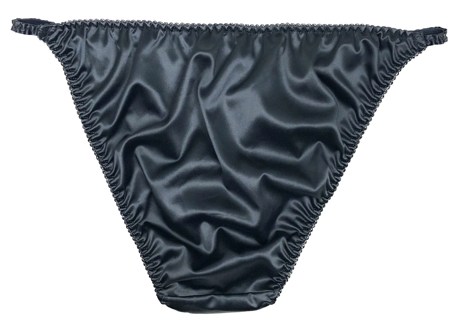 Classic Satin String Bikini - Image 4
