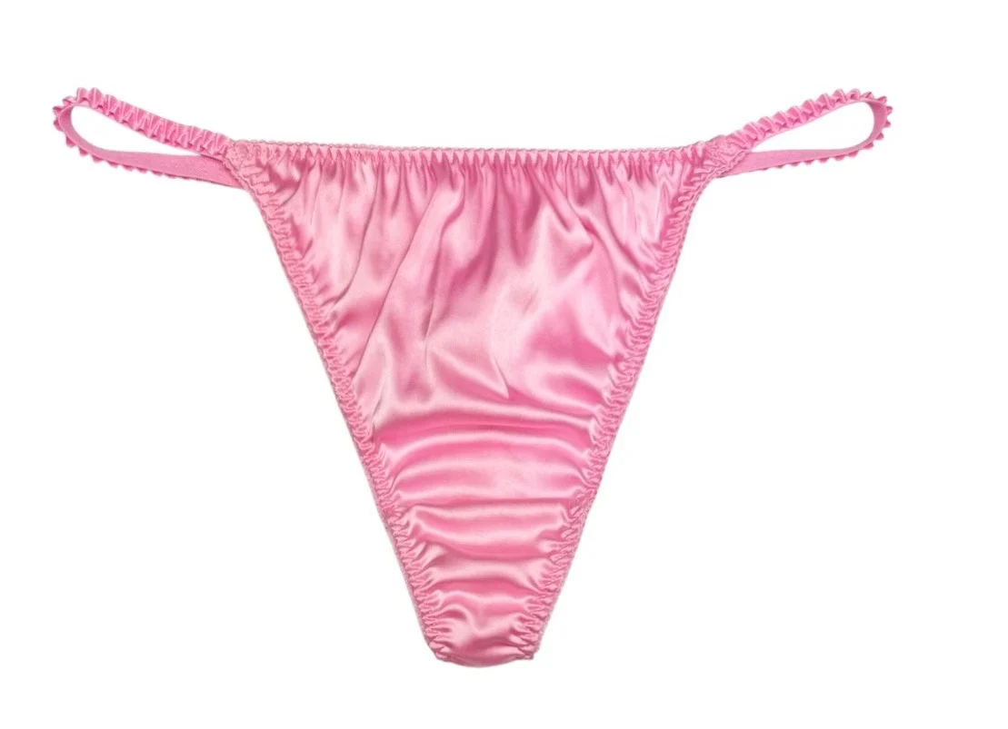 Classic Satin String Thong - Image 4