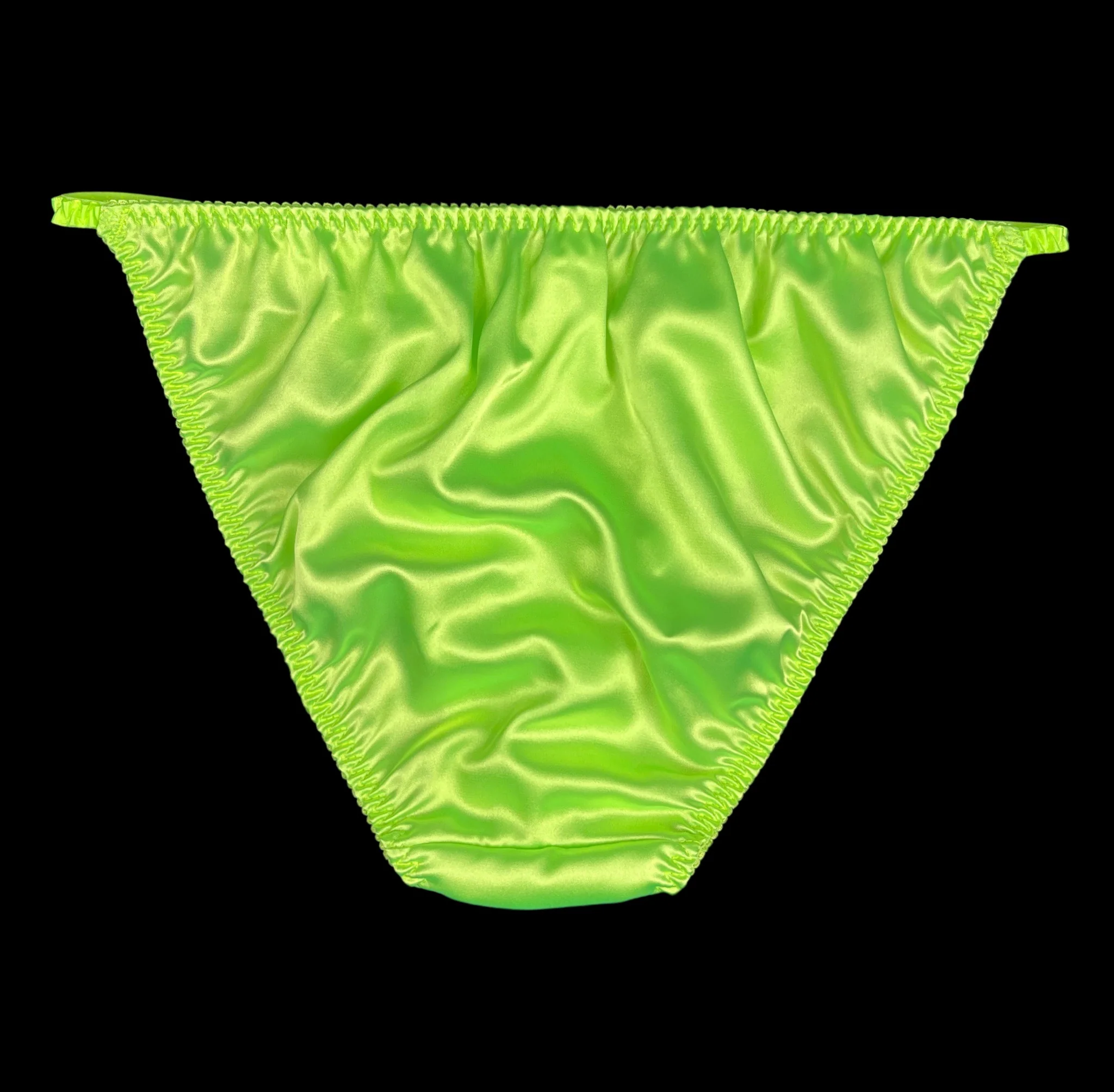 Classic Satin String Bikini - Image 2