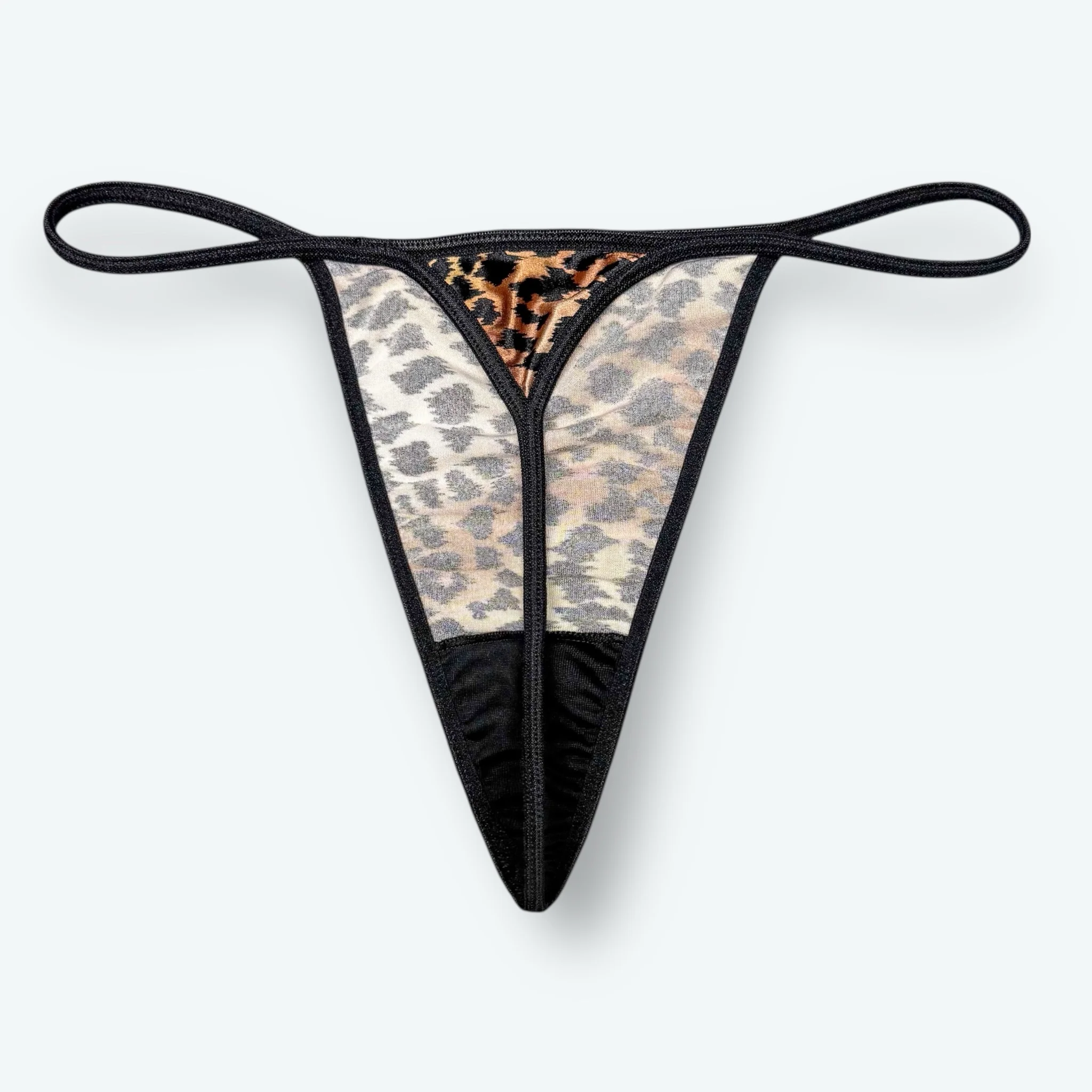 Satin V-String Thong Hi-Cut - Image 3