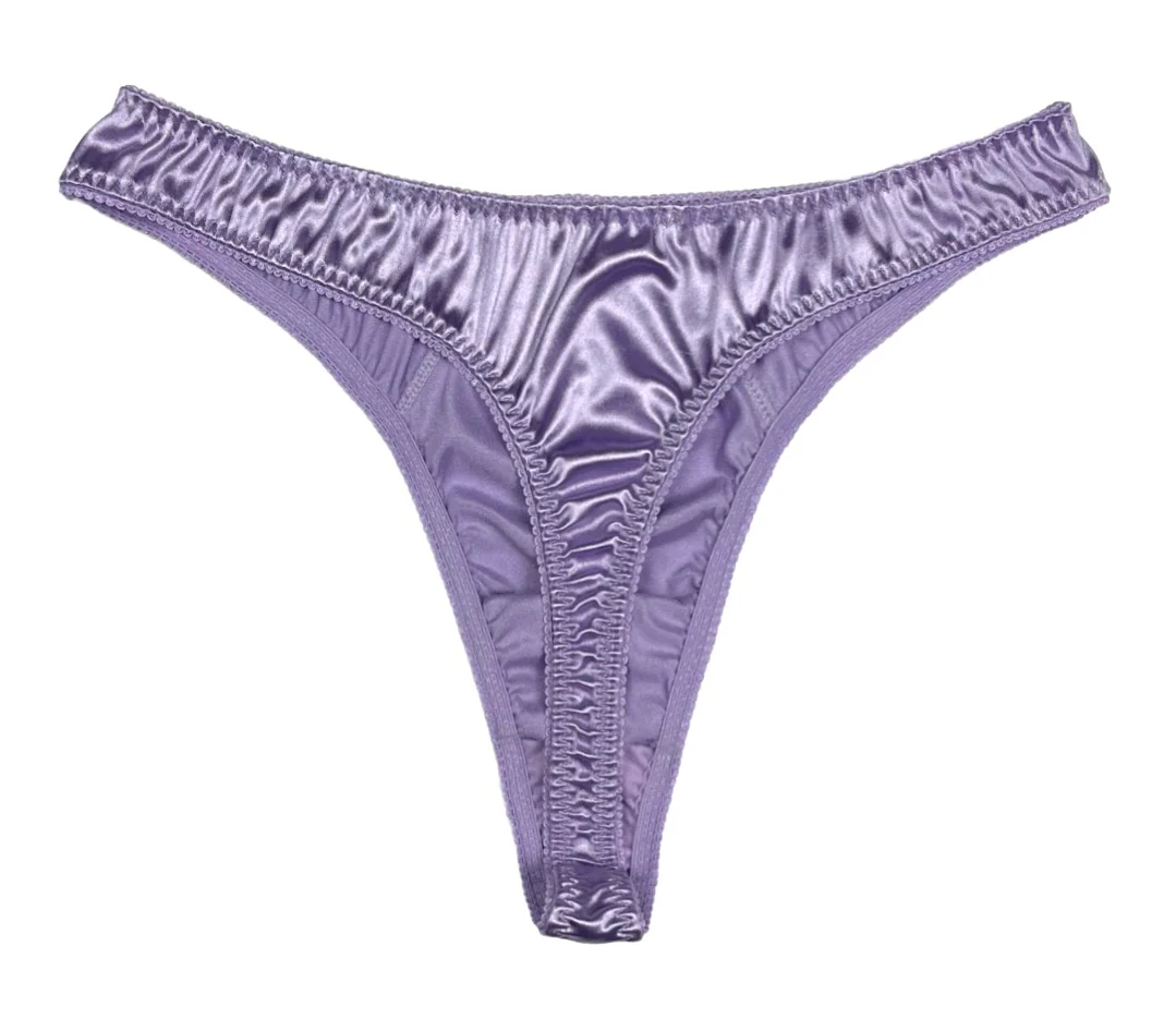 Retro Satin Thong - Image 3
